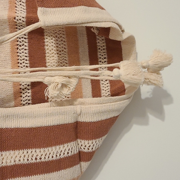 Anthropologie Striped Side-Tie Poncho - Picture 6 of 8